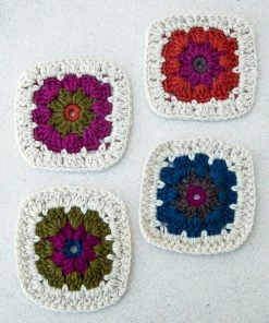Natural Life Crochet Coaster Set