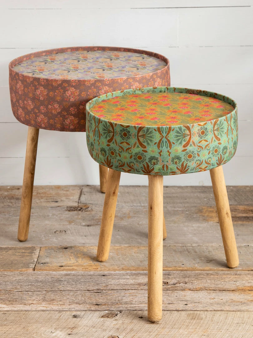 Natural Life Fabric Wrapped Side Table NEW & TRENDING 12 Natural Life Fabric Wrapped Side Table NEW & TRENDING