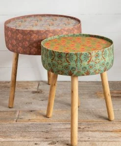 Natural Life Fabric Wrapped Side Table NEW & TRENDING 17 Natural Life Fabric Wrapped Side Table NEW & TRENDING