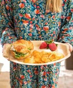 Natural Life Palm Leaf Plate Set Of 12