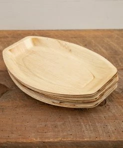 Natural Life Palm Leaf Plate Set Of 12