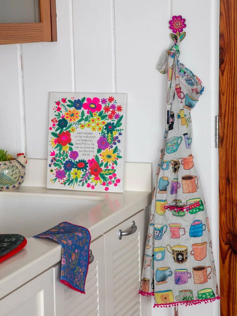 Natural Life Printed Kitchen Apron 6 Natural Life Printed Kitchen Apron