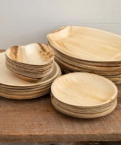 Natural Life Palm Leaf Plate Set Of 12