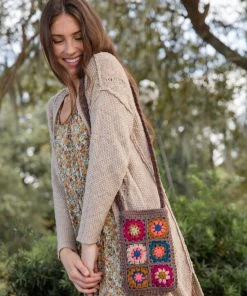 Natural Life Crochet Crossbody Bag Back To Campus