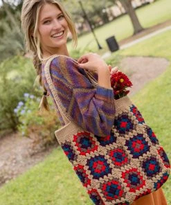 Natural Life Back To Campus Crochet Tote Bag