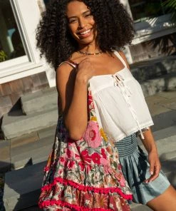 Natural Life Ruffle Tote Bag