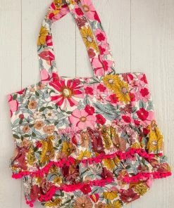 Natural Life Ruffle Tote Bag