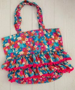 Natural Life Ruffle Tote Bag