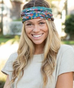 Natural Life Border Print Boho Bandeau Accessories