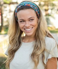 Natural Life Border Print Boho Bandeau Accessories