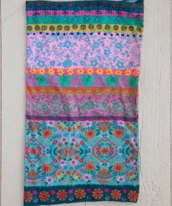 Natural Life Border Print Boho Bandeau Accessories