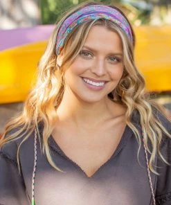 Natural Life Border Print Boho Bandeau Accessories