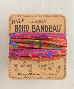 Natural Life Border Print Half Boho Bandeau 43 Natural Life Border Print Half Boho Bandeau