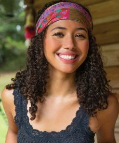 Natural Life Border Print Boho Bandeau Accessories