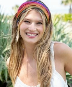 Natural Life Border Print Boho Bandeau Accessories