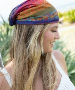 Natural Life Border Print Boho Bandeau Accessories