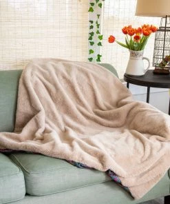 Natural Life Back To Campus Faux Fur Blanket