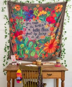 Natural Life Back To Campus Tapestry Blanket 51 Natural Life Back To Campus Tapestry Blanket