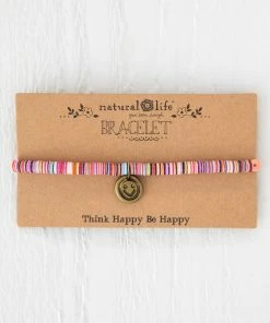 Natural Life Sequin Disc Charm Bracelet