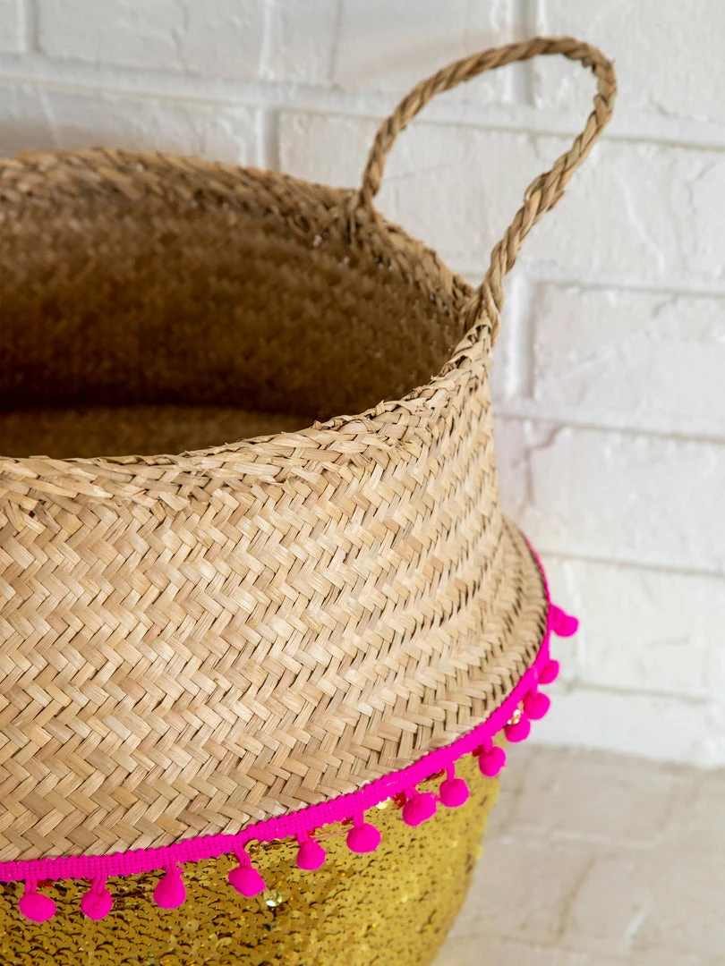 Natural Life Sequin Belly Basket 5 Natural Life Sequin Belly Basket