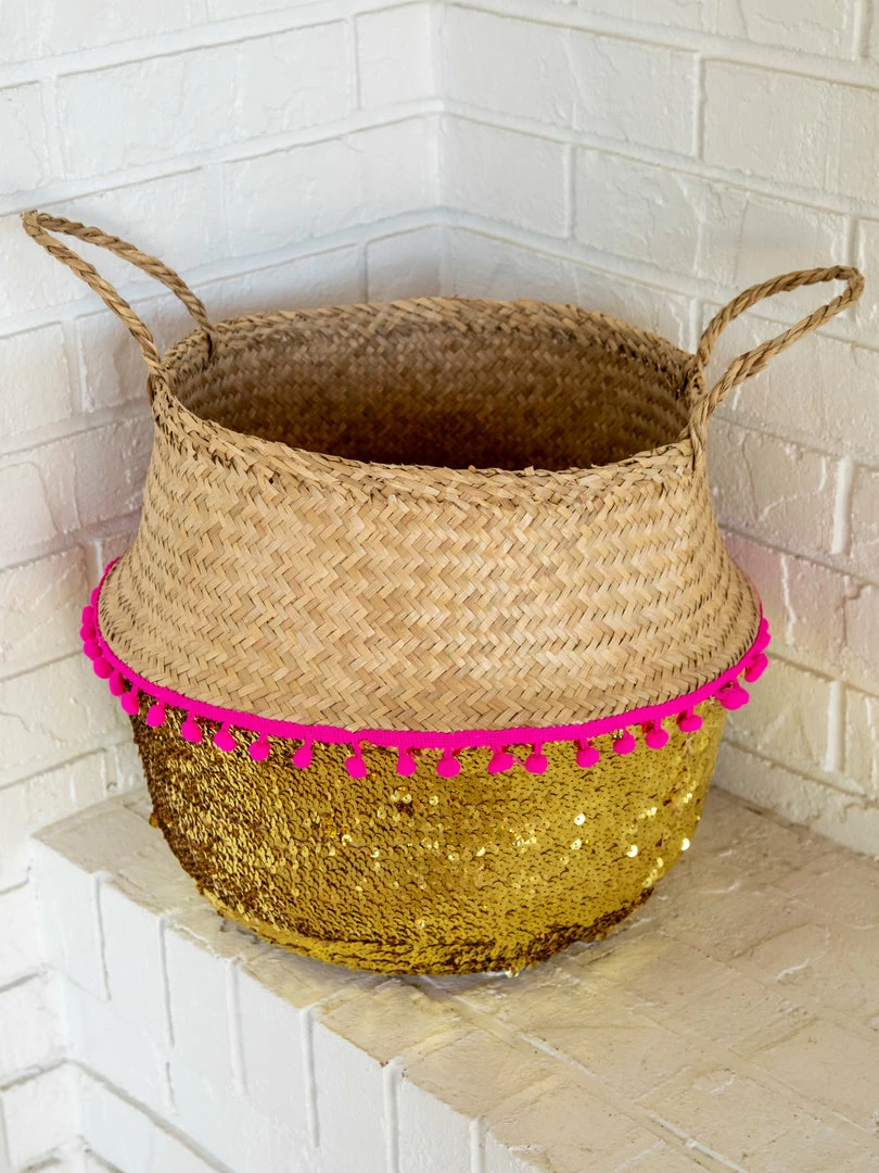 Natural Life Sequin Belly Basket 3 Natural Life Sequin Belly Basket