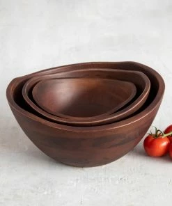Natural Life Mango Wood Bowl Set