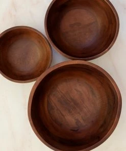 Natural Life Mango Wood Bowl Set