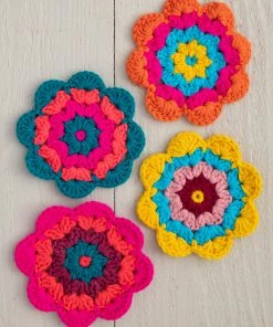 Natural Life Crochet Coaster Set