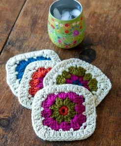 Natural Life Crochet Coaster Set