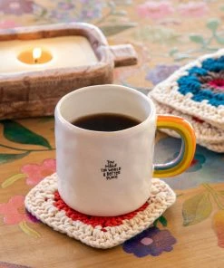 Natural Life Crochet Coaster Set