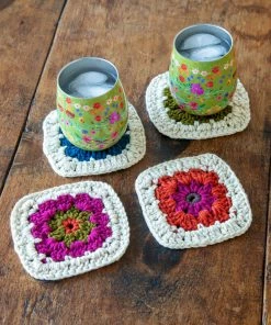 Natural Life Crochet Coaster Set
