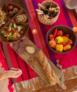 Natural Life Hand Carved Bread Board