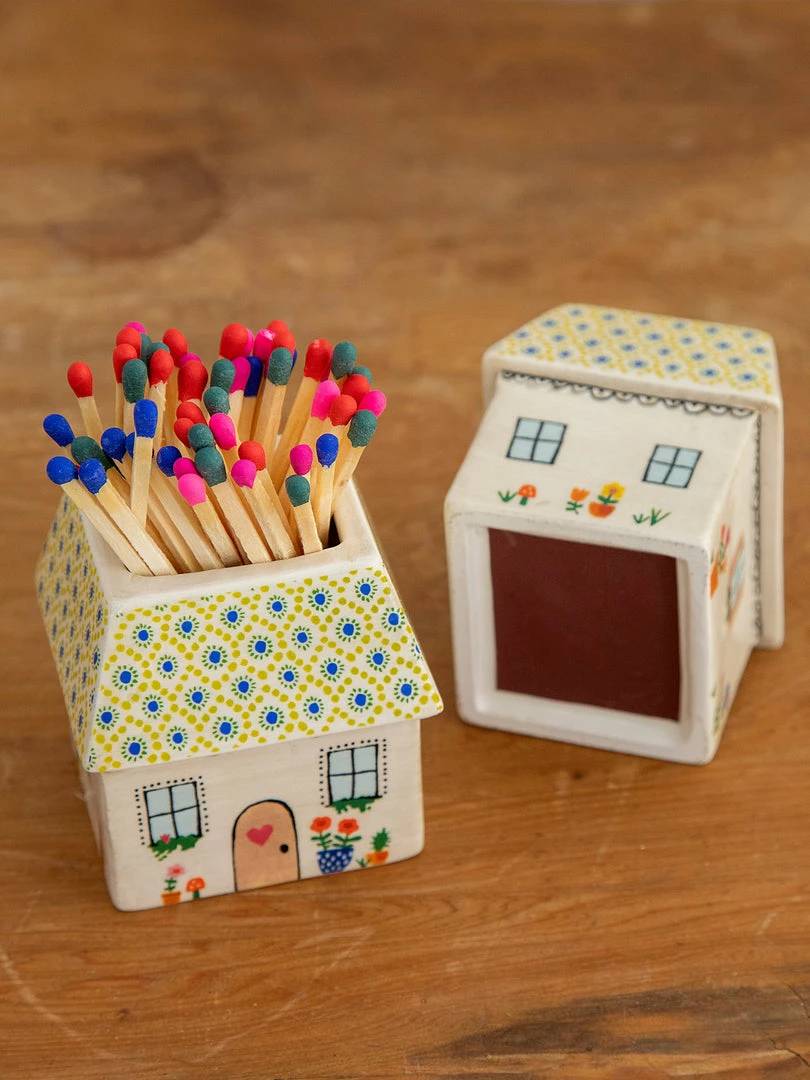 Natural Life HOME & LIVING Matchstick Holder 6 Natural Life HOME & LIVING Matchstick Holder