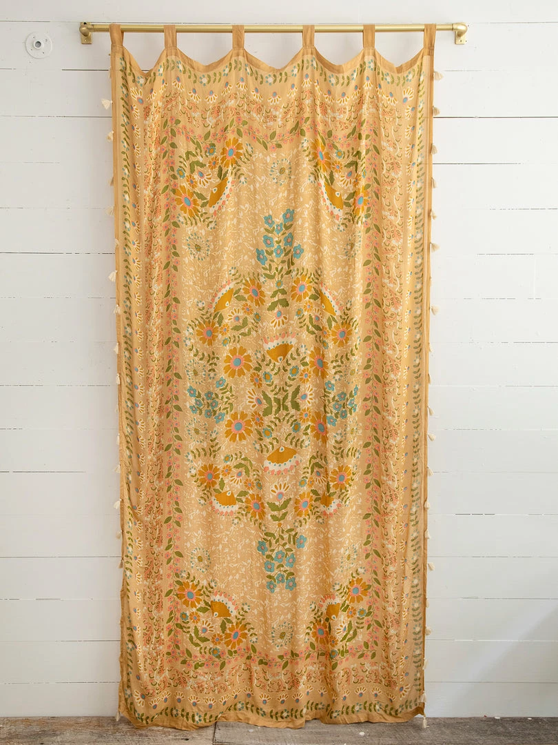 Natural Life Printed Curtain Panel 5 Natural Life Printed Curtain Panel