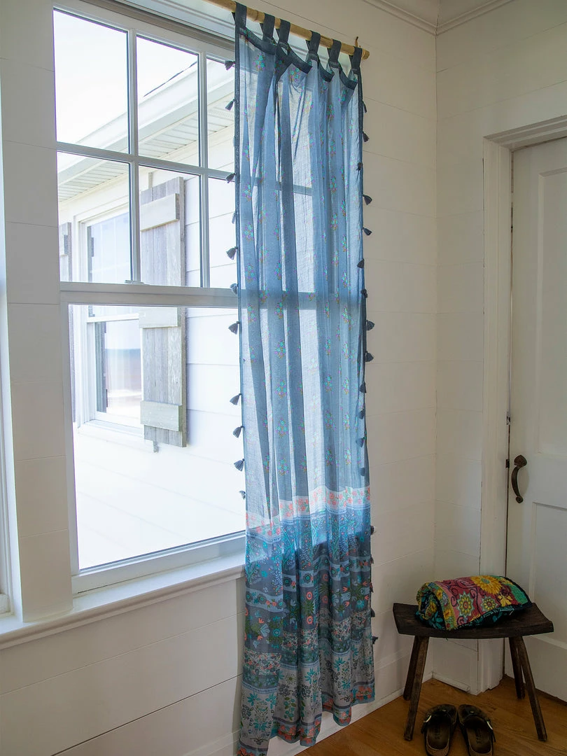 Natural Life Printed Curtain Panel 10 Natural Life Printed Curtain Panel