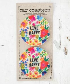 Natural Life Car Coasters