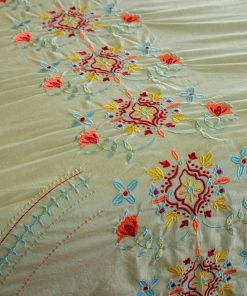 Natural Life Back To Campus Embroidered Coverlet