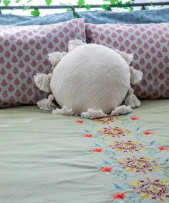 Natural Life Back To Campus Embroidered Coverlet