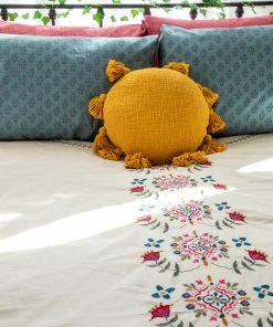 Natural Life Back To Campus Embroidered Coverlet