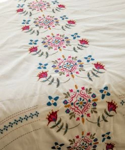 Natural Life Back To Campus Embroidered Coverlet