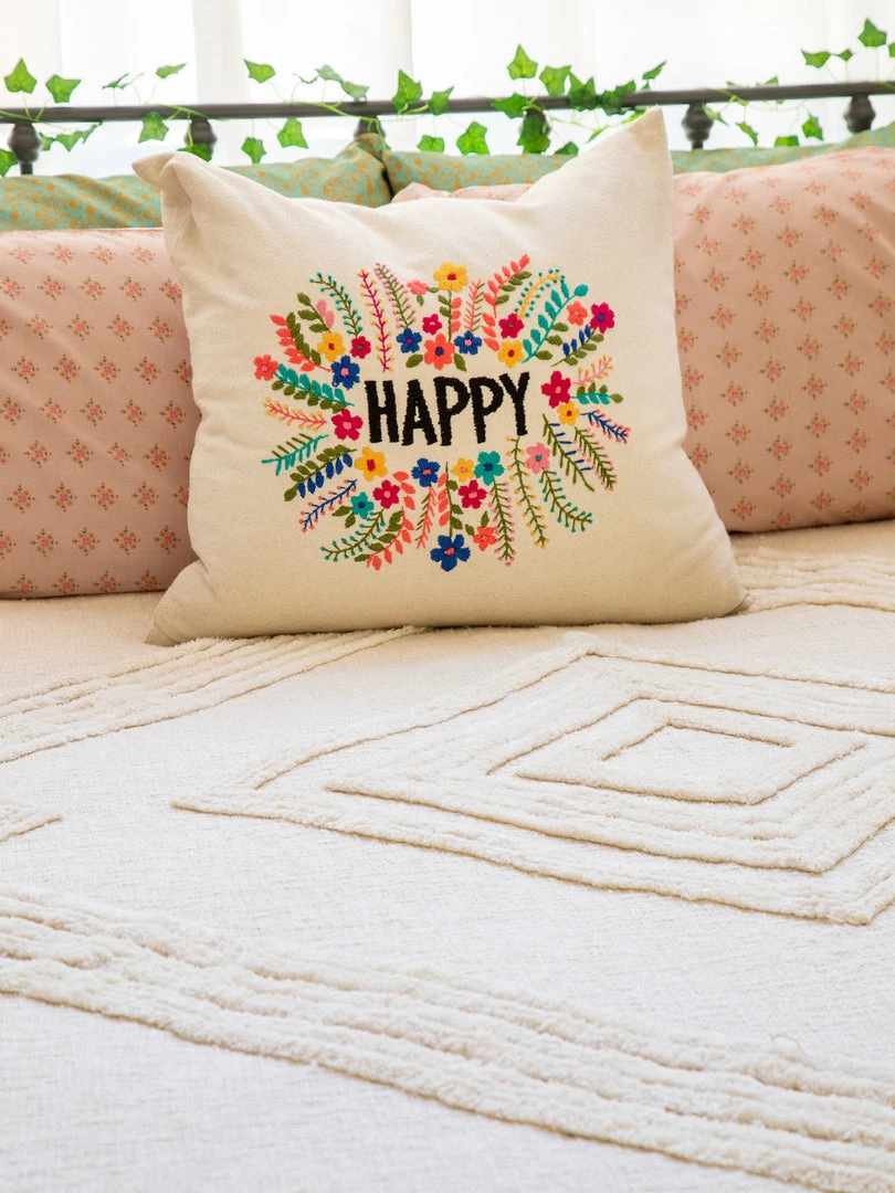 Natural Life Diamond Tufted Coverlet 9 Natural Life Diamond Tufted Coverlet