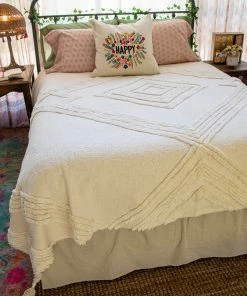 Natural Life Diamond Tufted Coverlet 15 Natural Life Diamond Tufted Coverlet