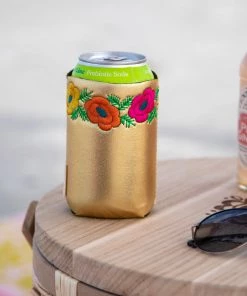 Natural Life Embroidered Drink Cozie Set