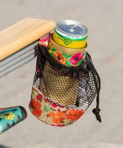 Natural Life Embroidered Drink Cozie Set