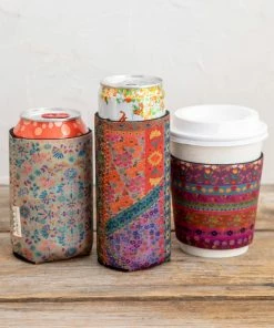 Natural Life NEW & TRENDING Set Of 3 Drink Cozies