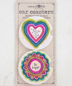 Natural Life Car Coasters