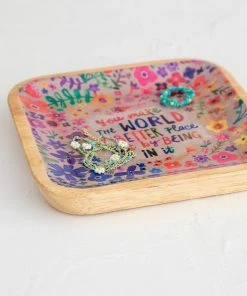 Natural Life Lacquered Wood Tray NEW & TRENDING