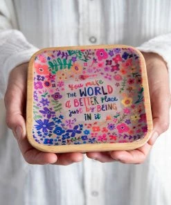 Natural Life Lacquered Wood Tray NEW & TRENDING