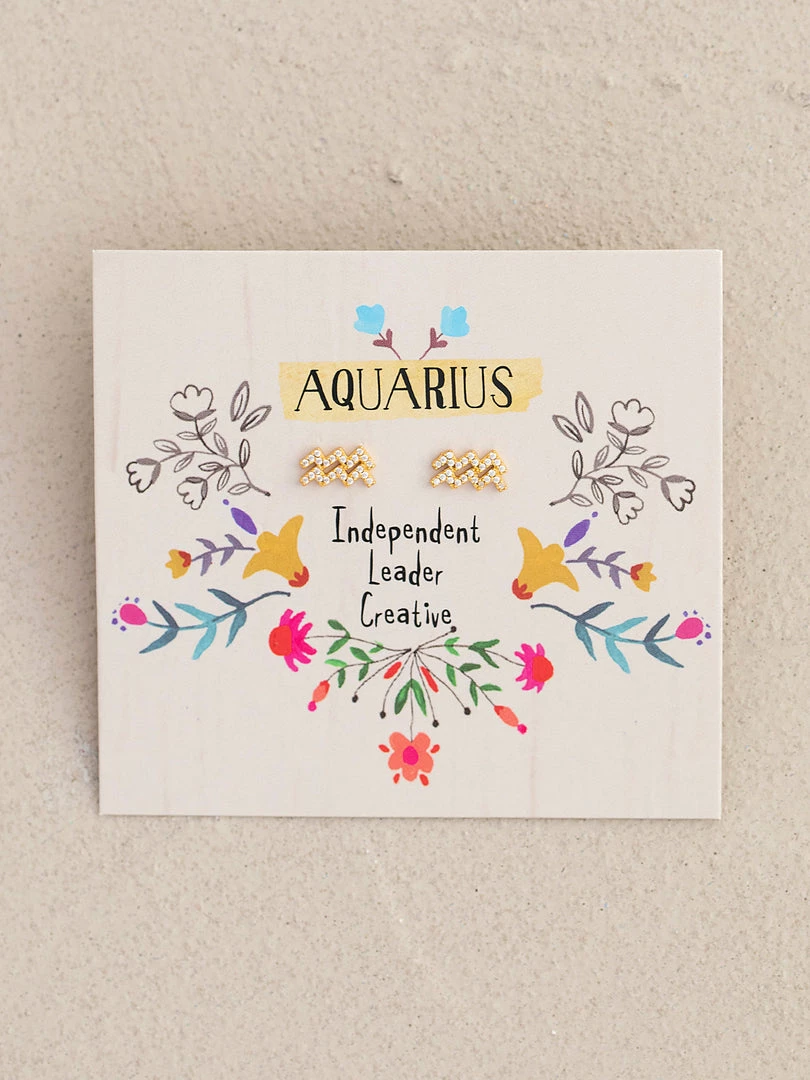 Natural Life Zodiac Perfect Tiny Studs 5 Natural Life Zodiac Perfect Tiny Studs