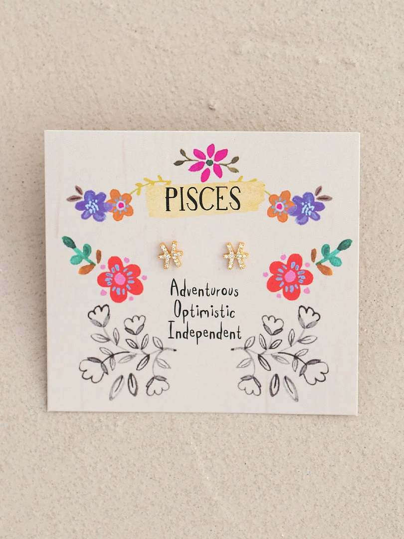 Natural Life Zodiac Perfect Tiny Studs 7 Natural Life Zodiac Perfect Tiny Studs